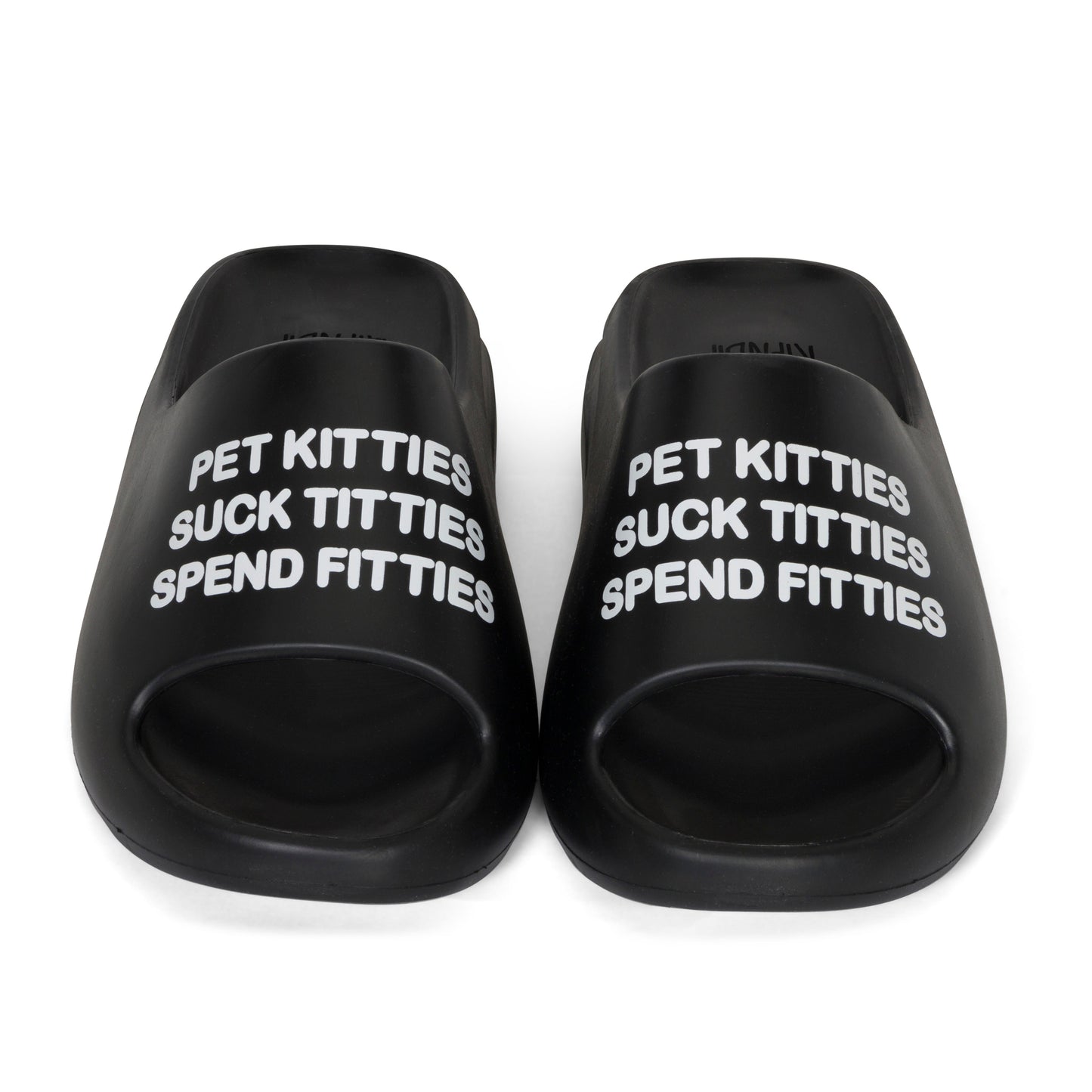 Pet Kitties Cloud Slides (Black)