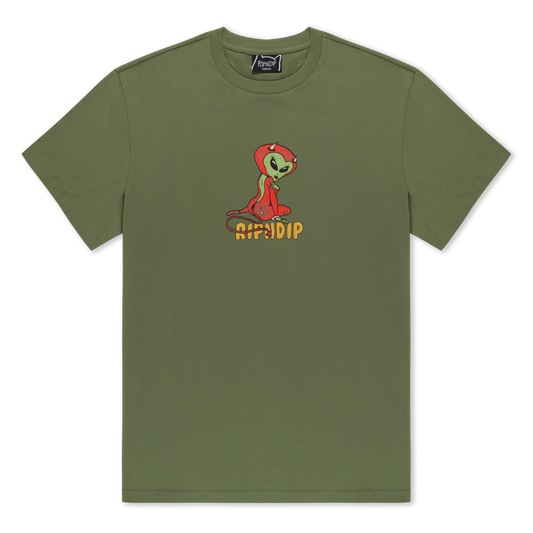 Devil Alien Tee (Dusty Forest)