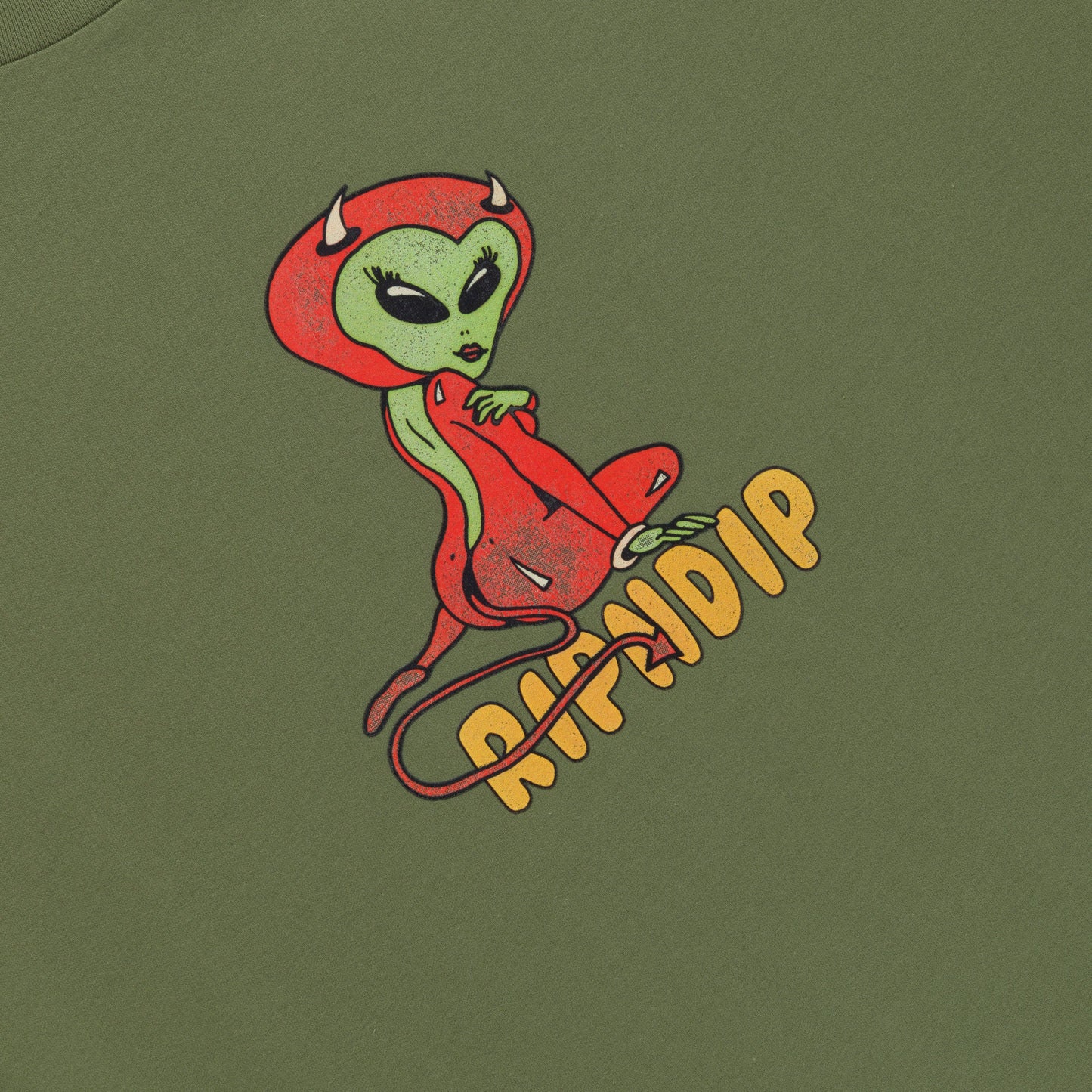 Devil Alien Tee (Dusty Forest)