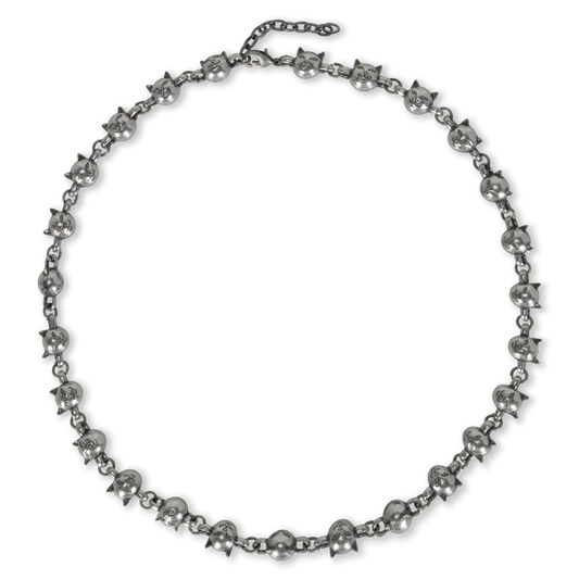 Lord Nermal Ball and Chain Necklace (Silver)