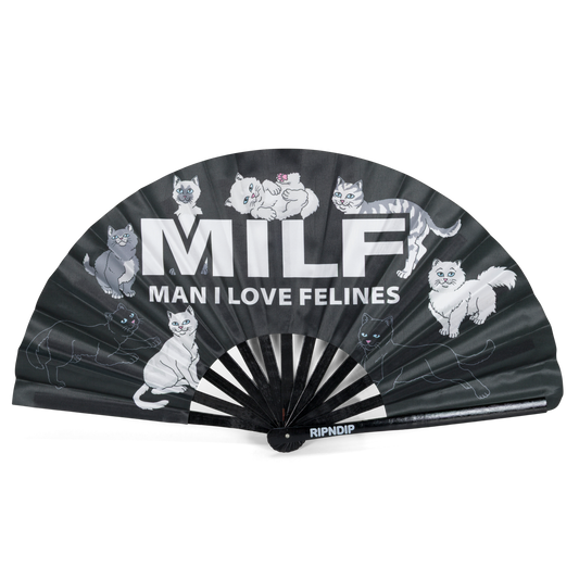 Man I Love Felines Fan (Black)