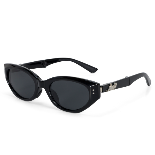 Castanza Folding Sunglasses (Black)