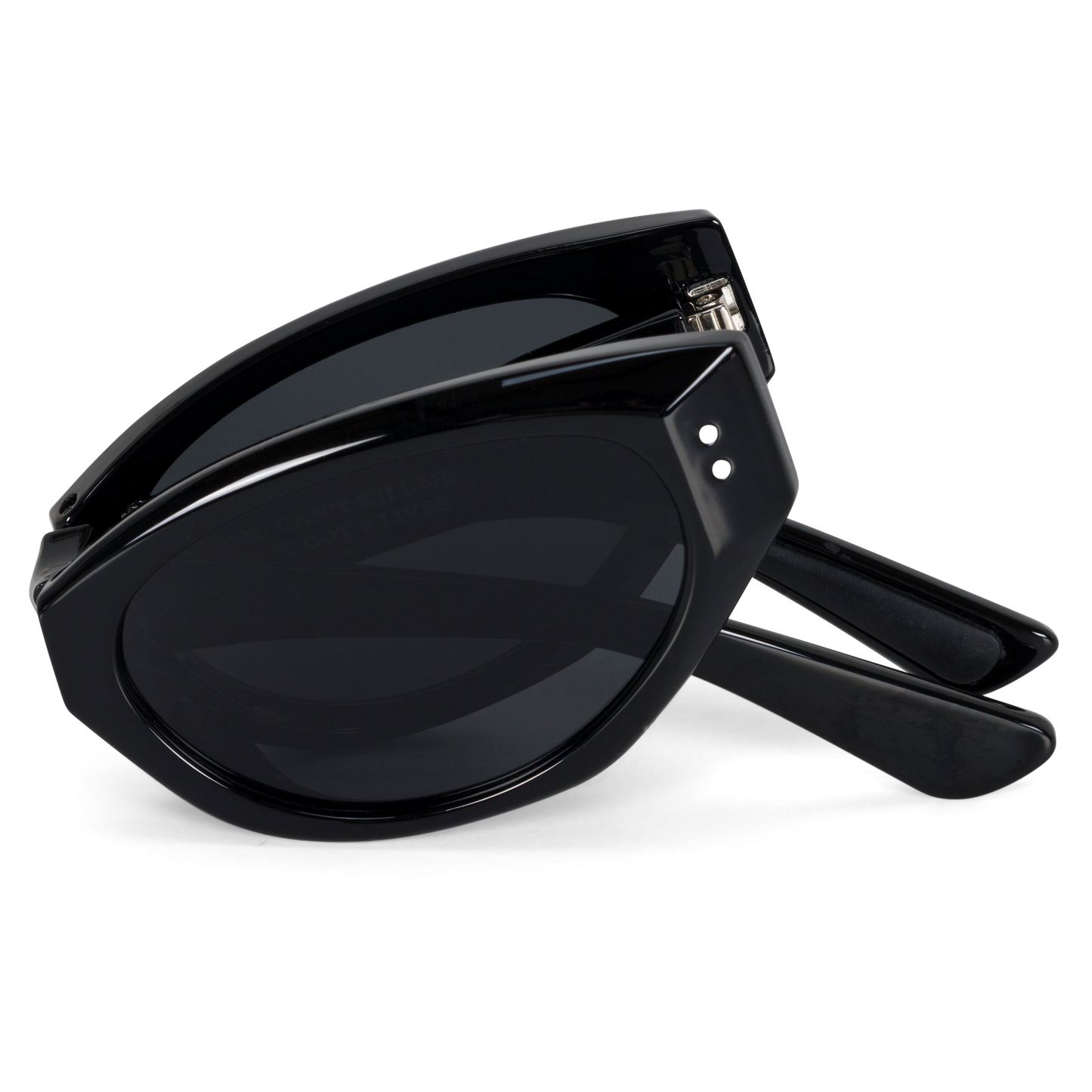 Castanza Folding Sunglasses (Black)