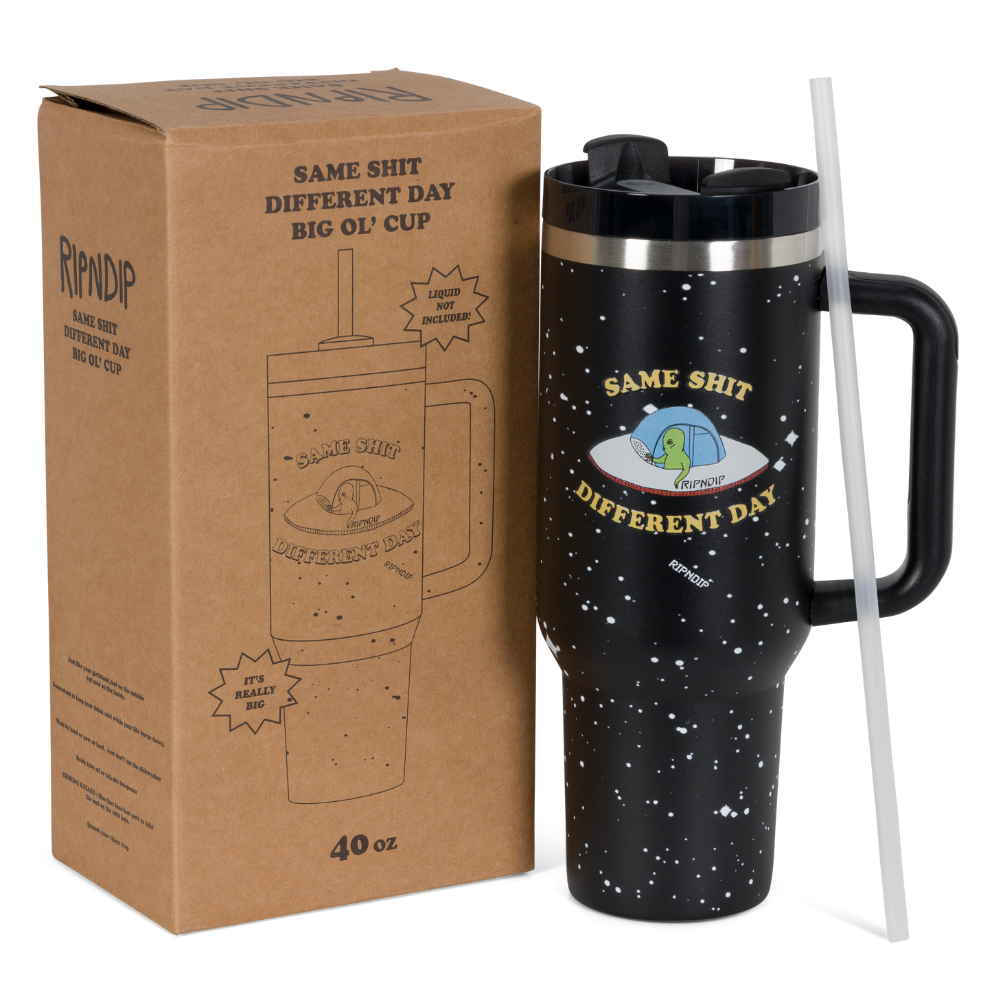Same Shit Different Day Big Ol Cup Tumbler (Black)