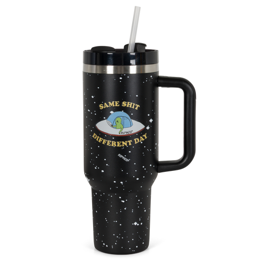 Same Shit Different Day Big Ol Cup Tumbler (Black)