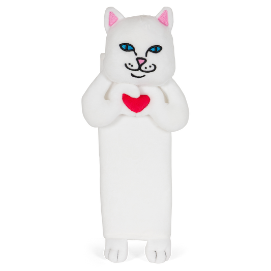 Nermal Loves Seat Belt Cover (White)