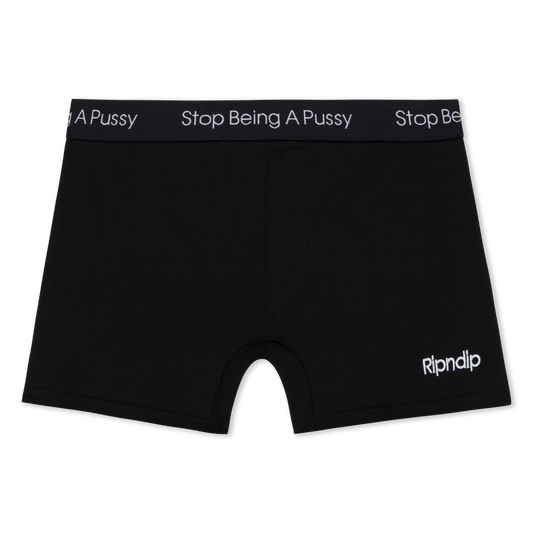 Stop Being A Pussy Boxers (Black)