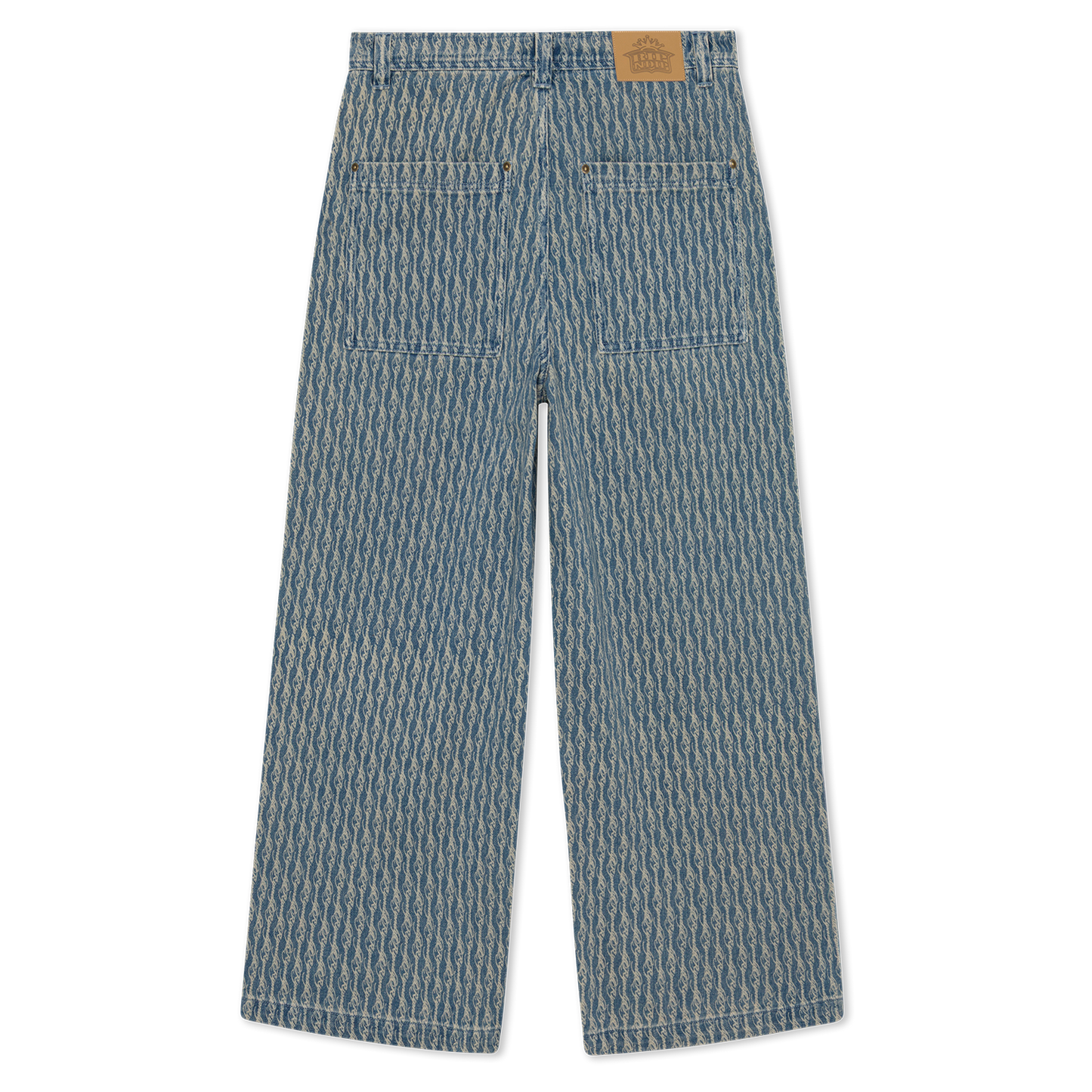 Western Roads Wide Fit Pants (Meidum Wash)