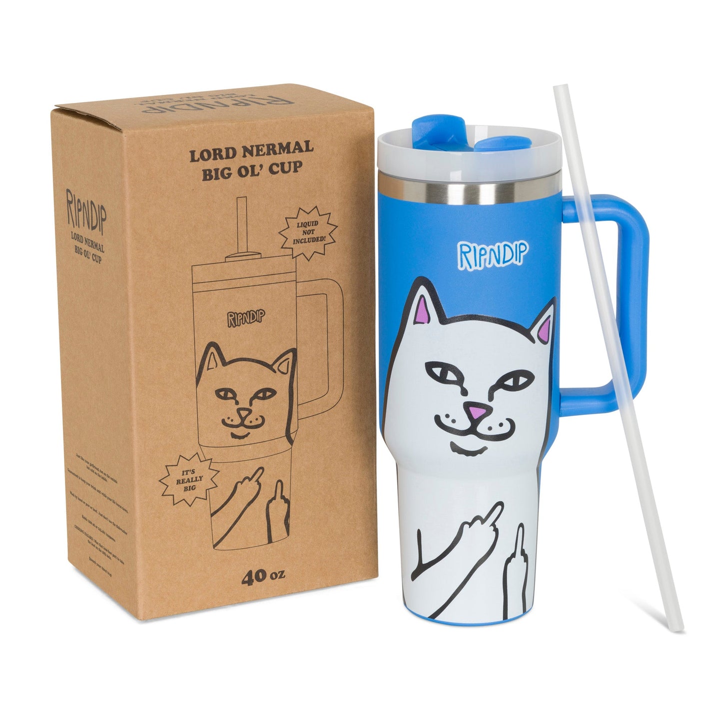 Lord Nermal Big Ol Cup Tumbler (Blue)