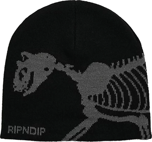 Fossil Skull Beanie (Black)