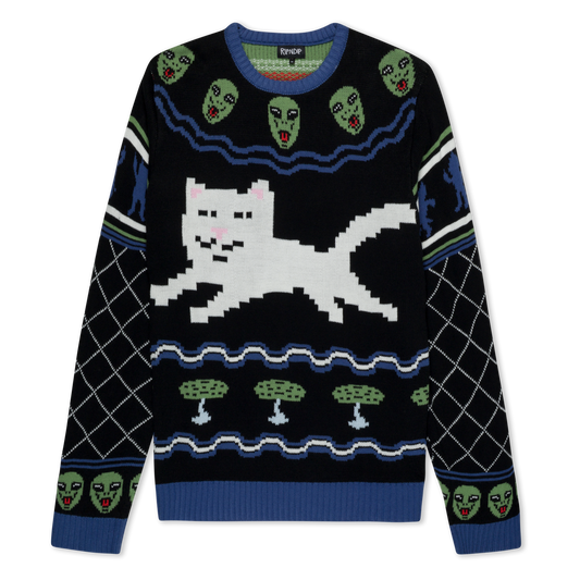 Out Of This World Knit Sweater (Black)