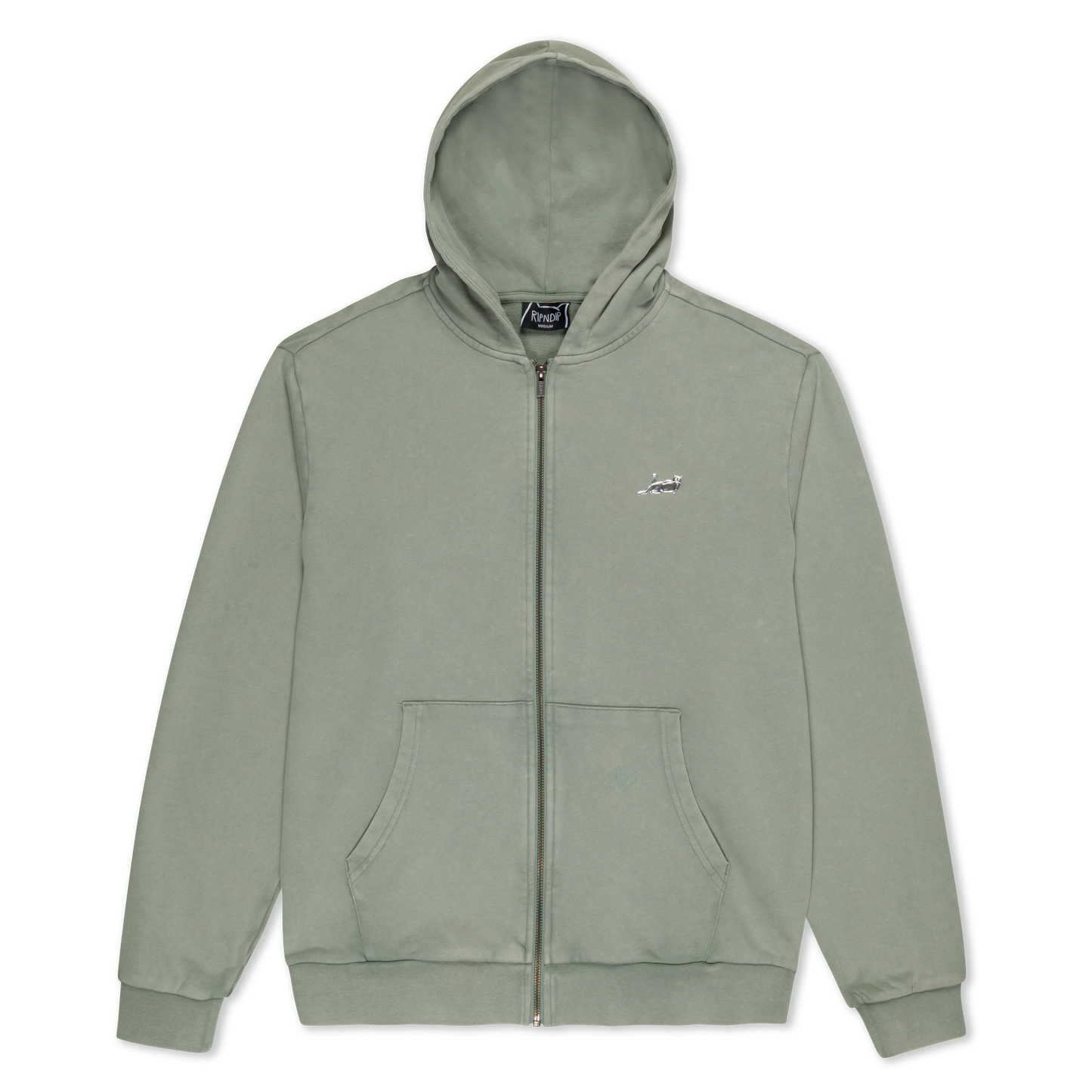 Castanza Zip Up Hoodie (Sage Vintage Wash)