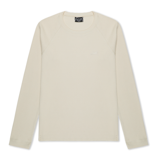 Castanza Waffle Knit Long Sleeve (Off-White)