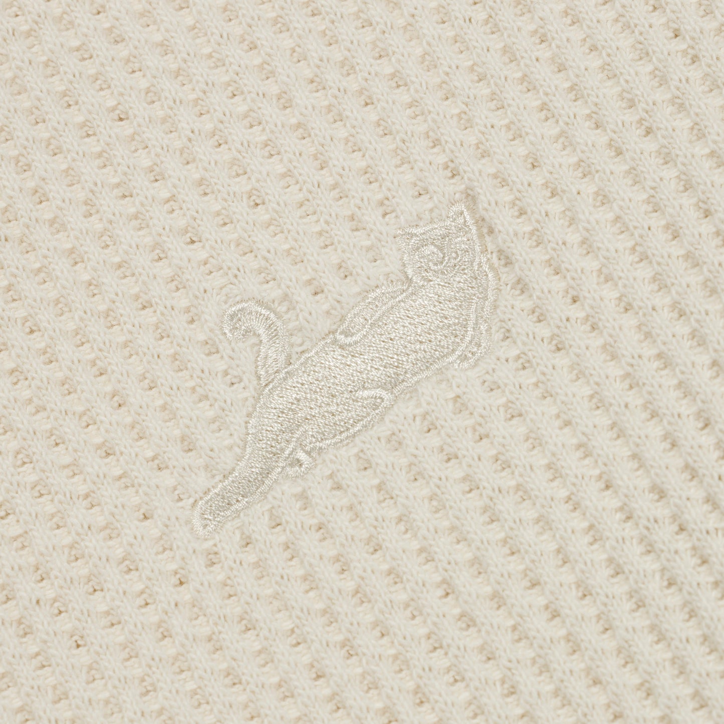 Castanza Waffle Knit Long Sleeve (Off-White)