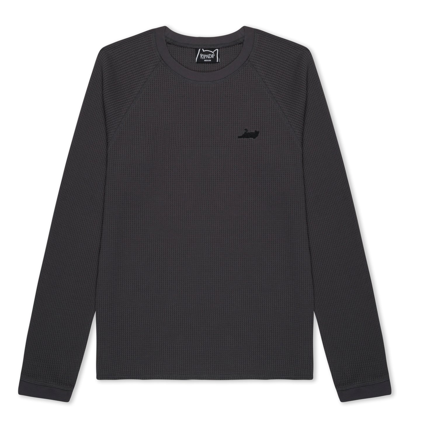 Castanza Waffle Knit Long Sleeve (Charcoal)