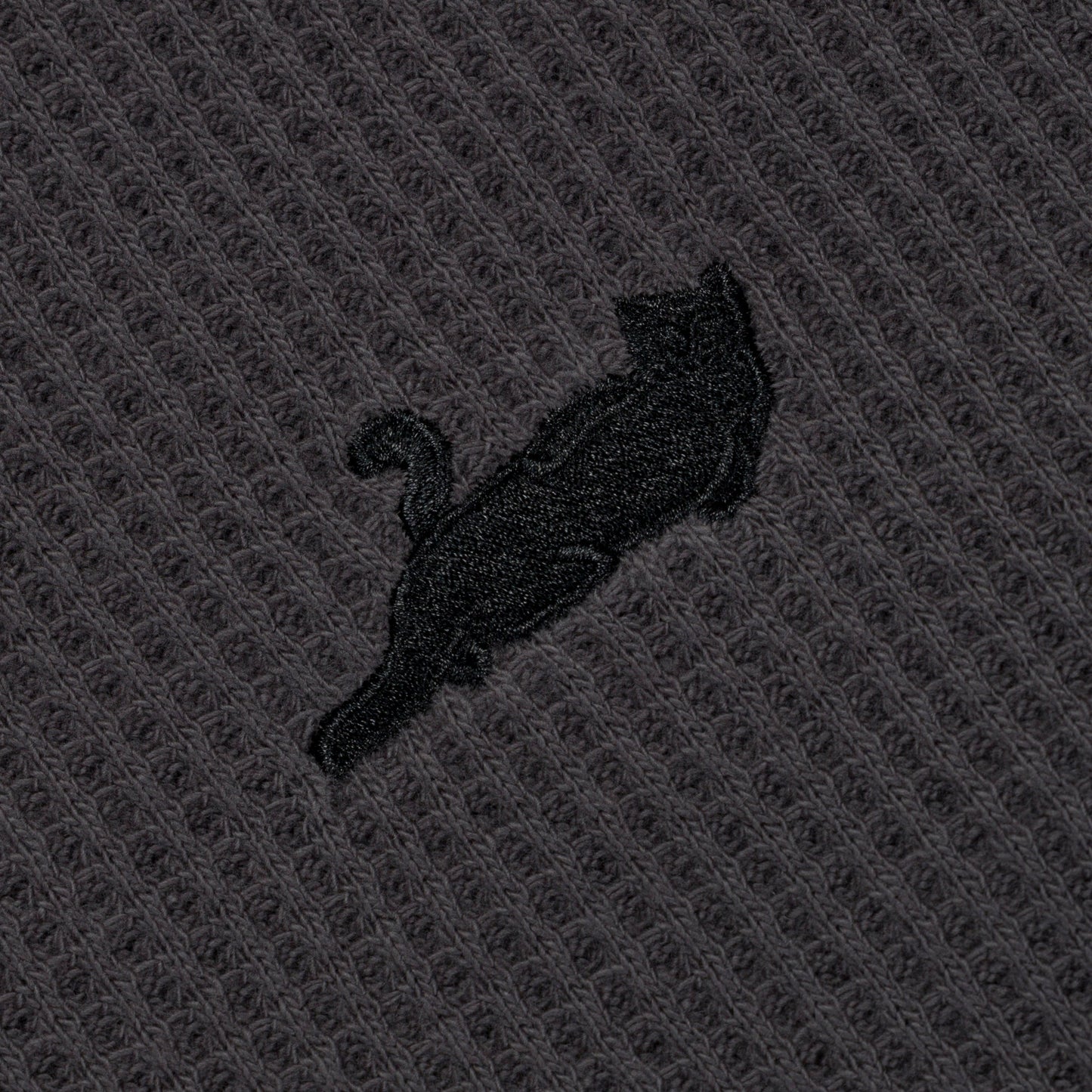 Castanza Waffle Knit Long Sleeve (Charcoal)