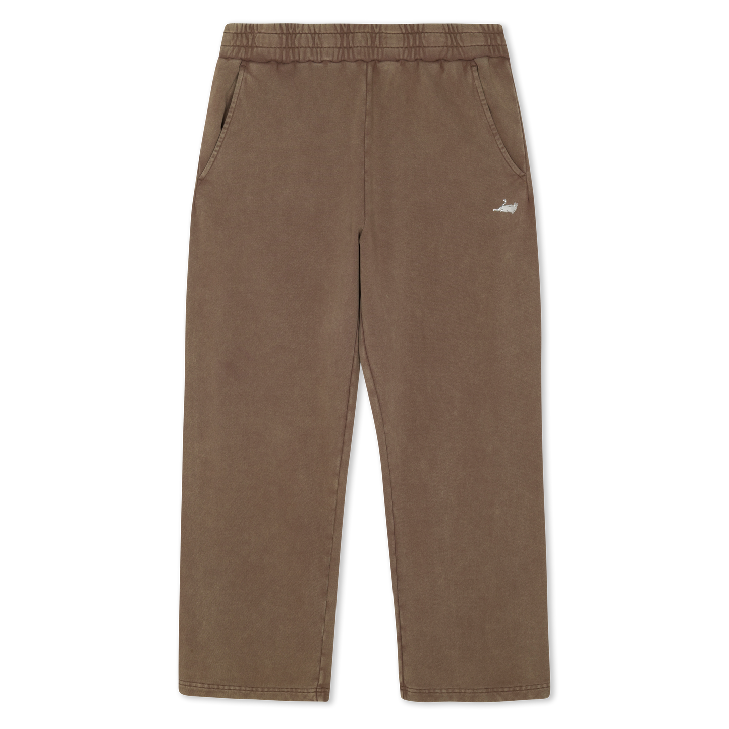 Castanza Straight Leg Sweatpants (Brown Vintage Wash)