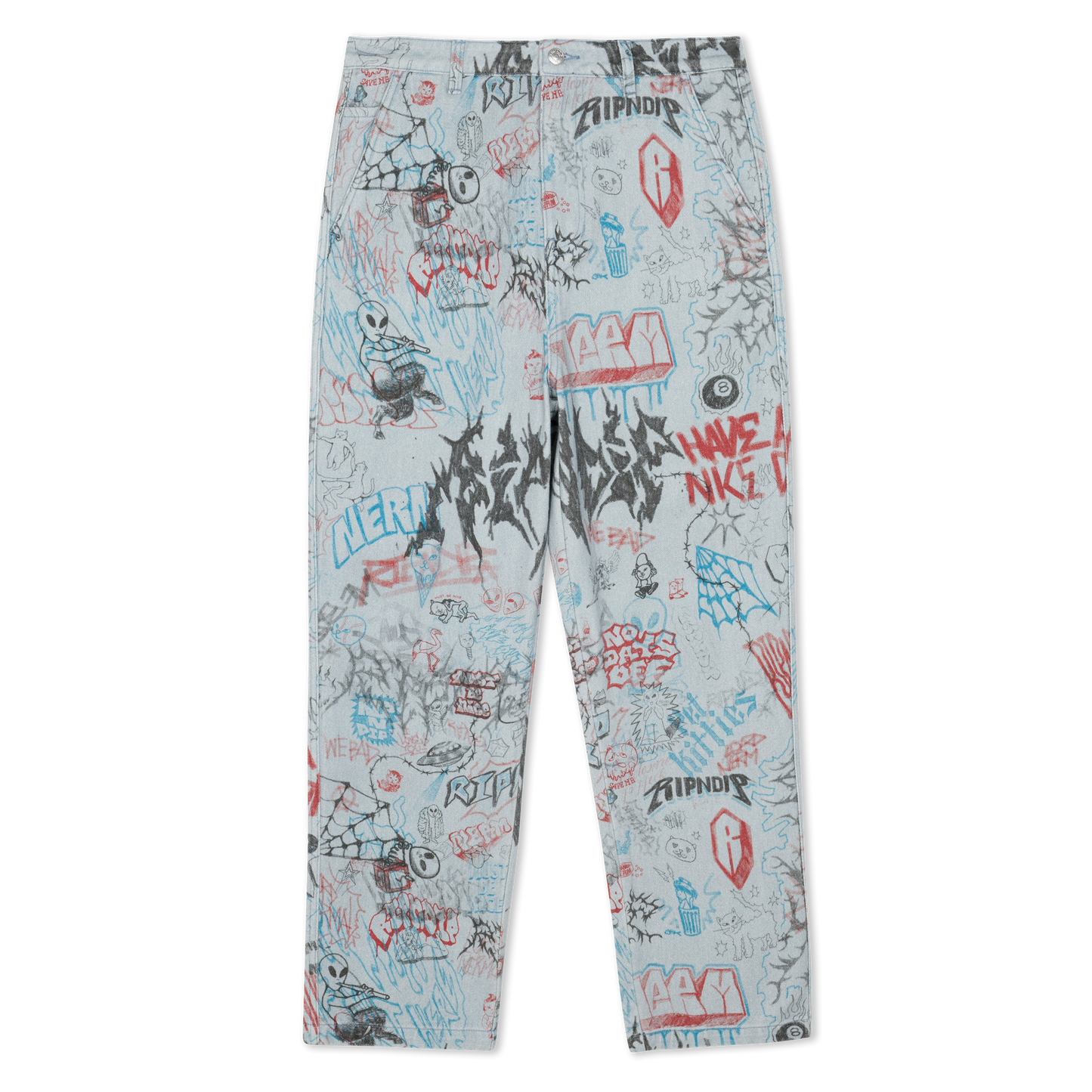 Marker Wide Fit Pants (Light Wash Denim)