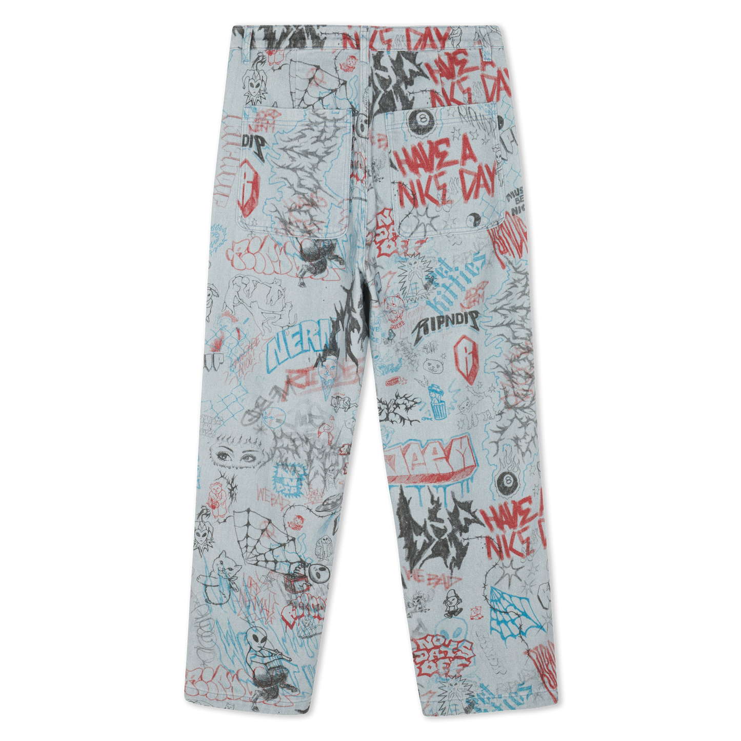 Marker Wide Fit Pants (Light Wash Denim)