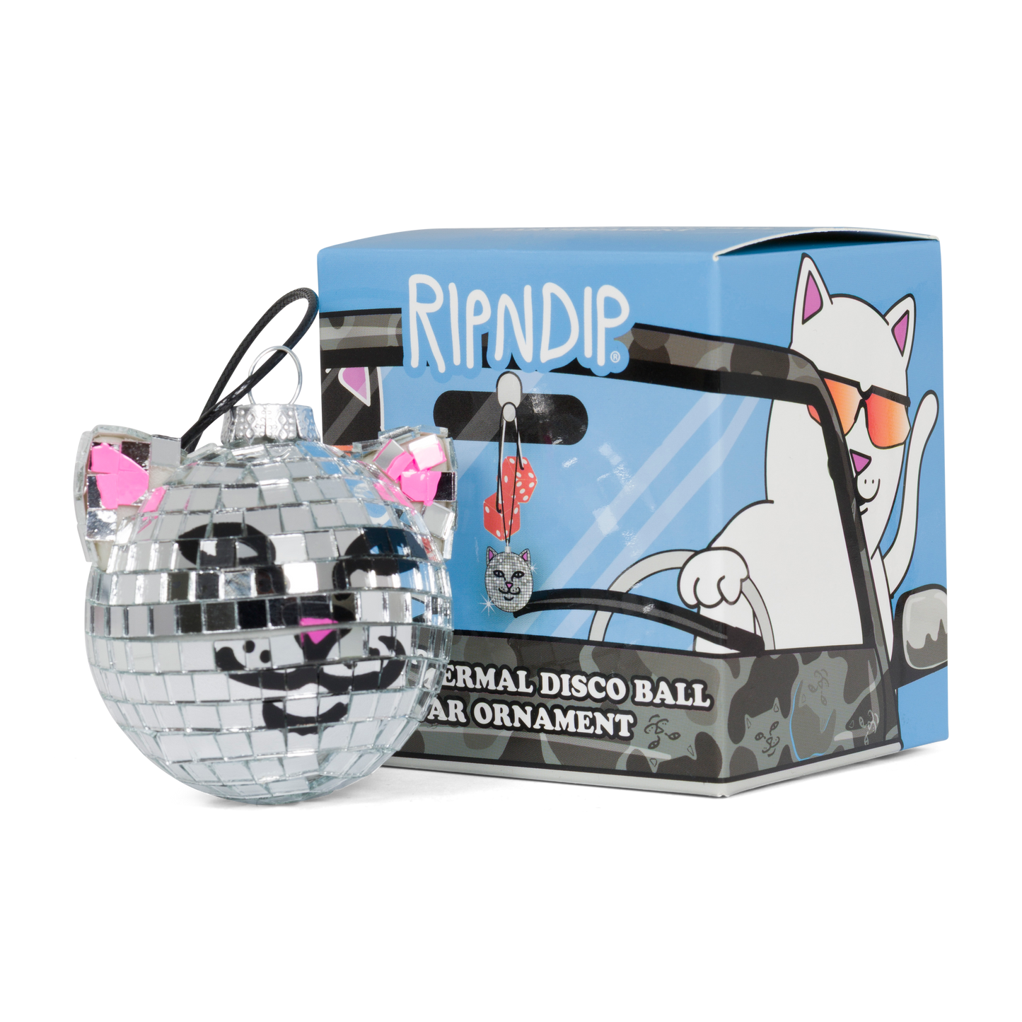 Nermal Disco Car Ornament (Metallic)