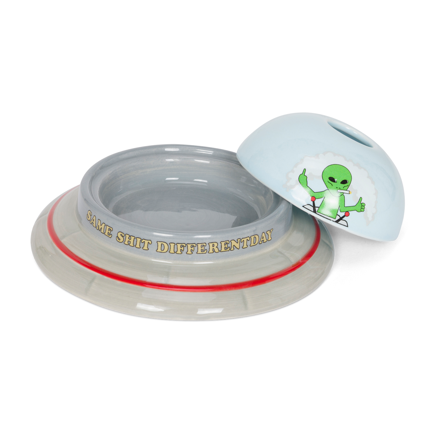 UFO Ceramic Ashtray (Multi)