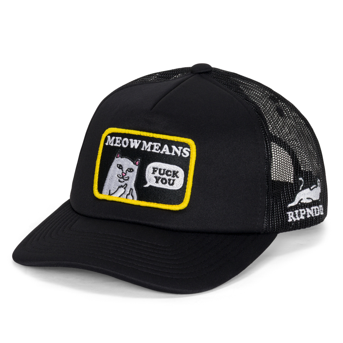 Meow Meow Trucker Hat (Black)