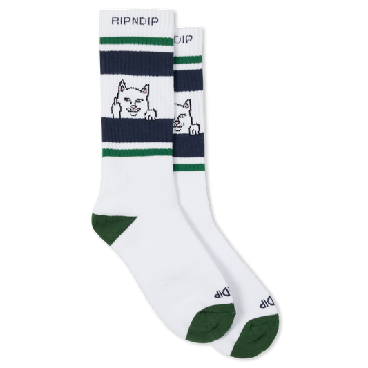 Peeking Nermal Socks (Green / Slate)