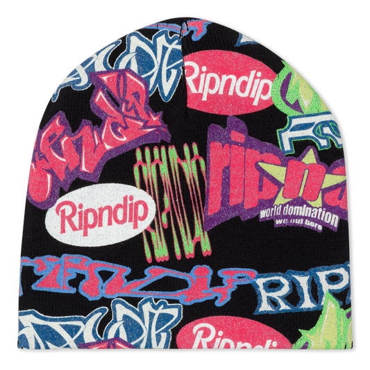 Out Here Tour Skull Beanie (Multi)