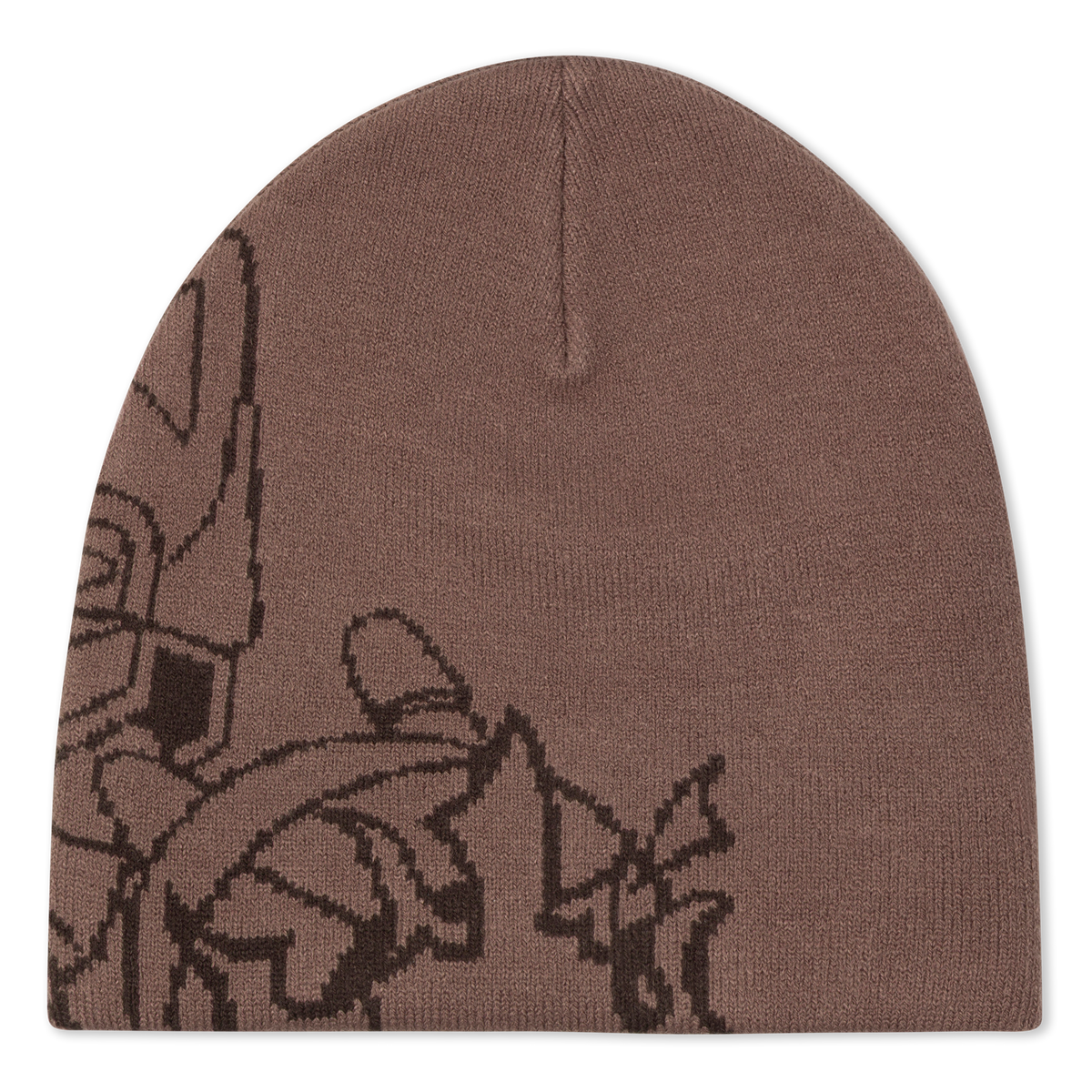 Rokkunerm Skull Beanie (Brown)