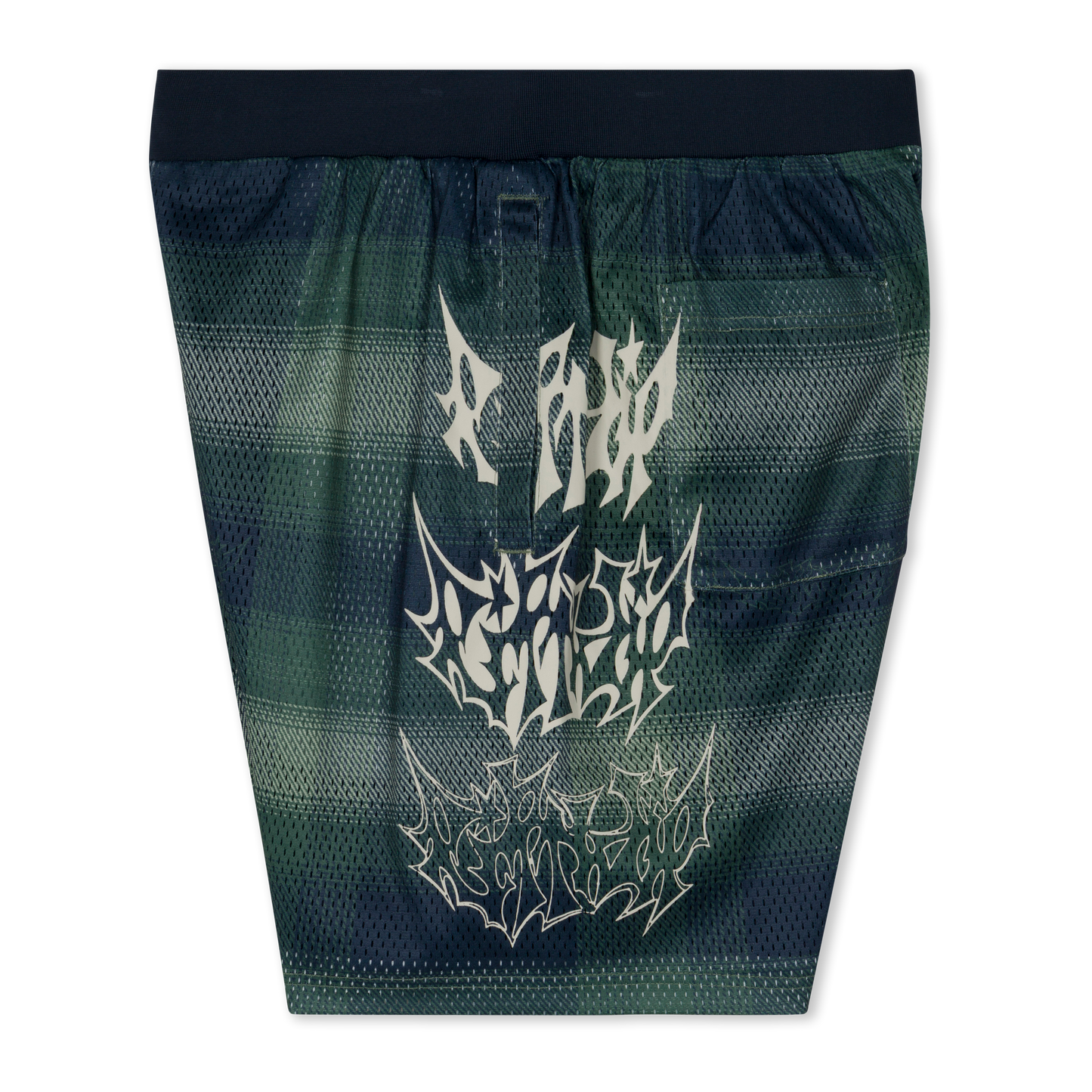 Slater Mesh Shorts (Navy / Forest Plaid)