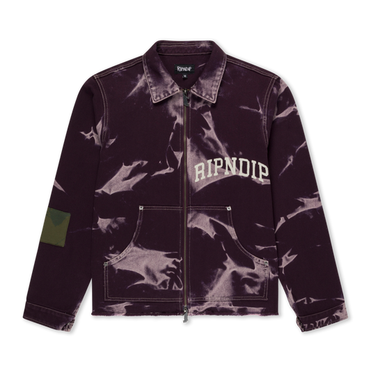 Skyline Work Jacket (Dark Plum Wash)