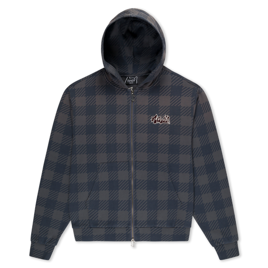 Hard In Da Paint ZipUp Hoodie (Charcoal Sun Fade)