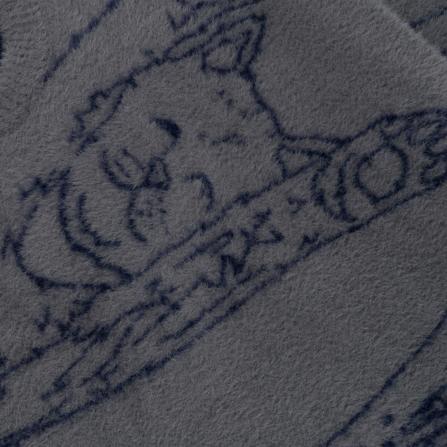 Great Wave Of Nerm Reversible Sweater (Grey / Navy)