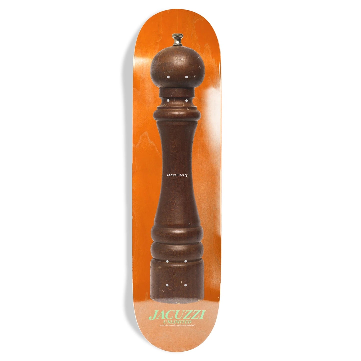 Jacuzzi Caswell Berry Pepper Grinder EX7 Deck - 8.25″ Orange - Bow Shock Marketplace