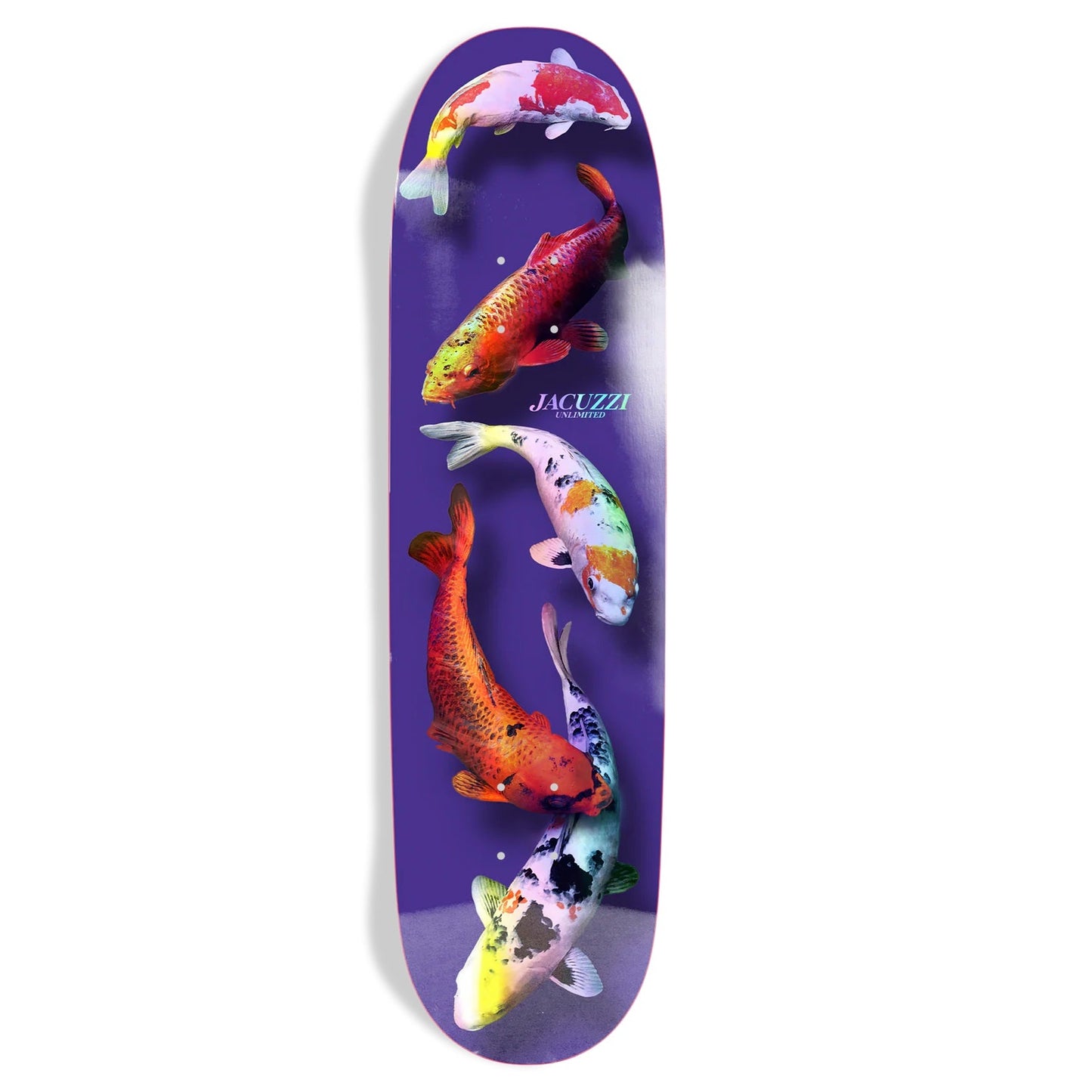 Jacuzzi 500 Years Skateboard Deck - 8.75″ Purple/Holographic - Bow Shock Marketplace