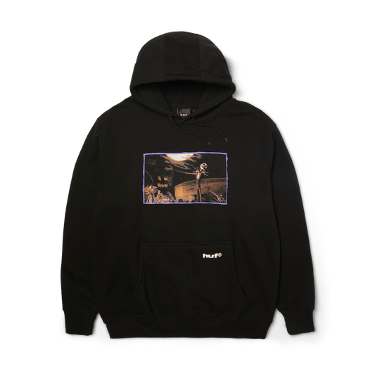 Huf X Nightmare Jack Town Meeting Black Hooded Sweatshirt
