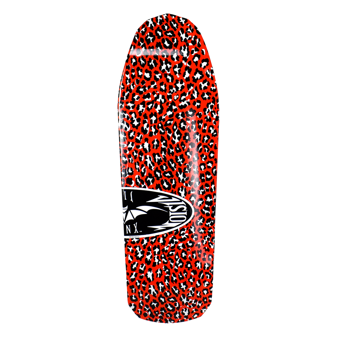 VISION JINX LEOPARD OVAL 10" SKATEBOARD DECK - Bow Shock Marketplace