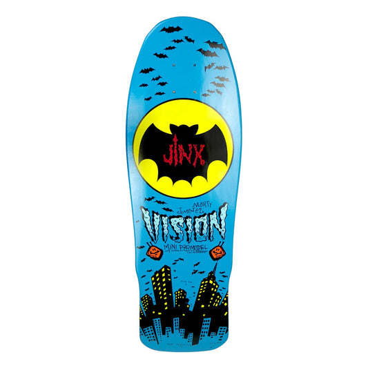 Vision Jinx Mini Skateboard Deck - 9.5″ Blue - Bow Shock Marketplace