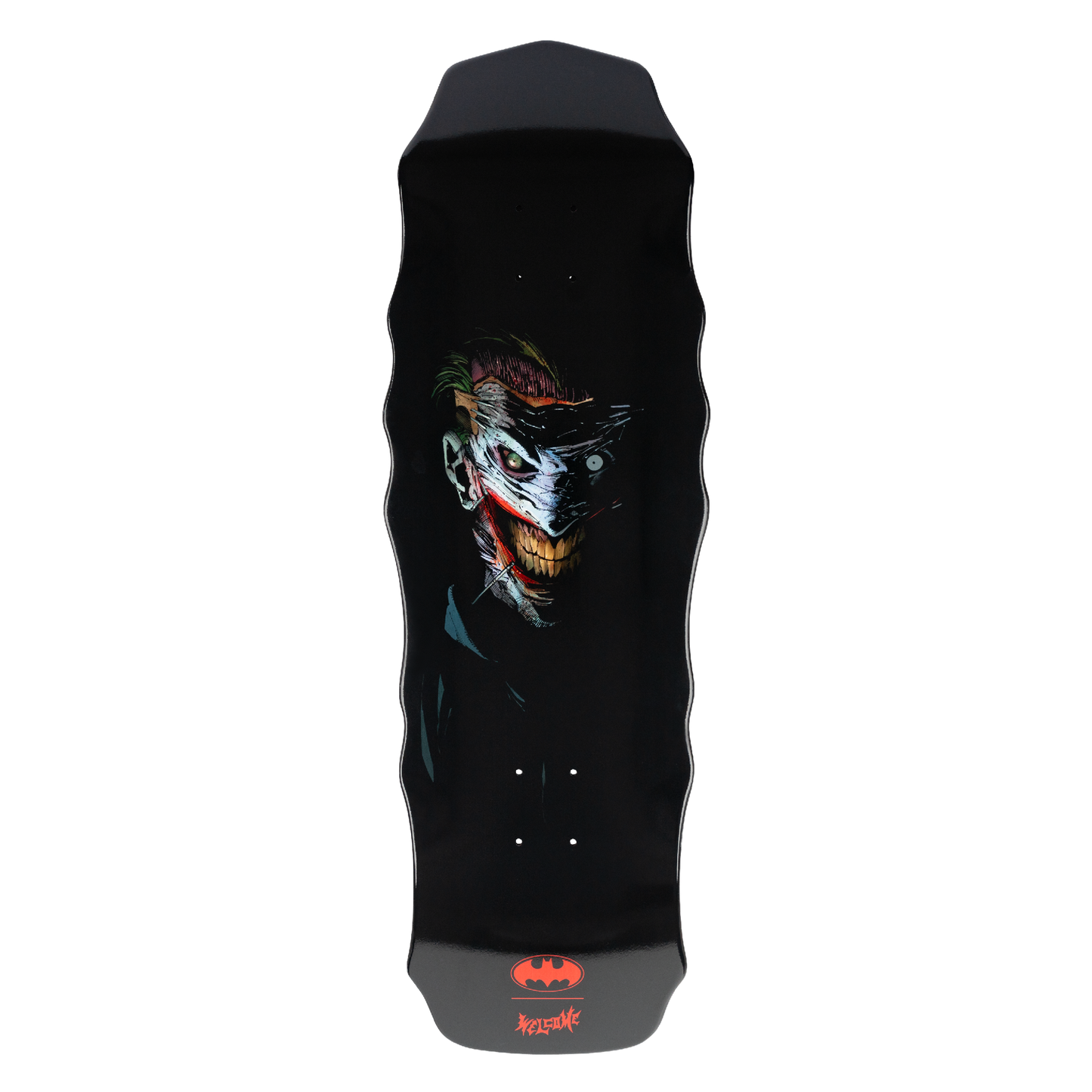 Welcome x Batman Joker on Widow Deck - 10″ Black Dip - Bow Shock Marketplace