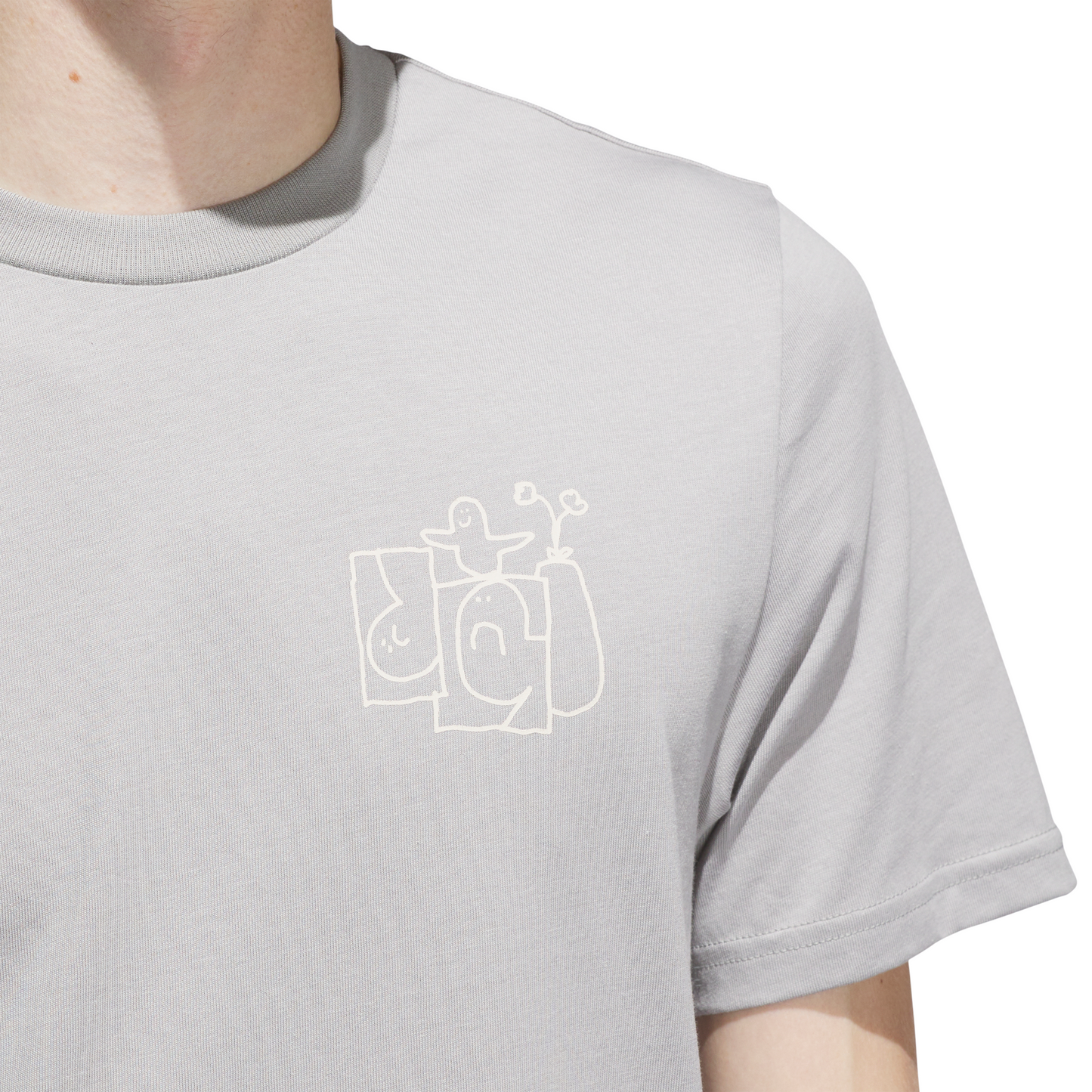 Adidas Skateboarding x Gonz Shmoofoil Stairs Grey/Alumina S/s Shirt