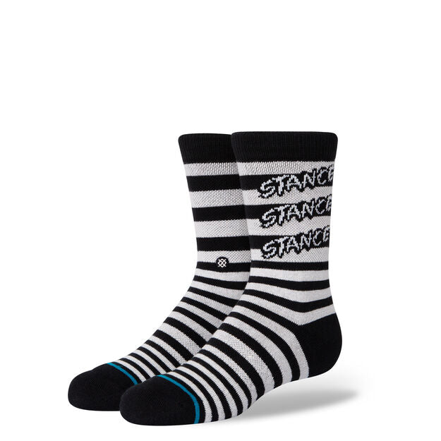 Stance Triple Stacked Kids Crew Socks - Black - Bow Shock Marketplace