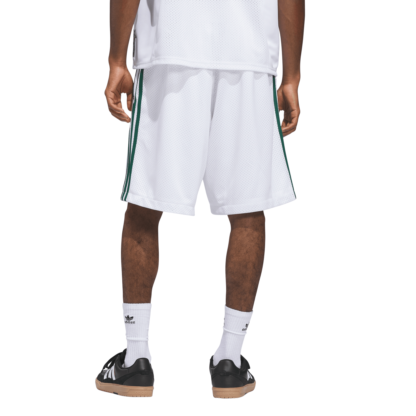 Adidas Skateboarding Tyshawn White/Matte Gold/Collegiate Green Basketball Shorts
