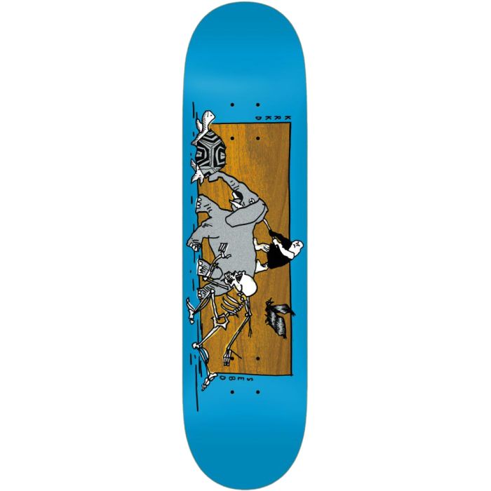 Krooked Sebo Marathon Skateboard Deck - 8.06″ Blue/Multi - Bow Shock Marketplace