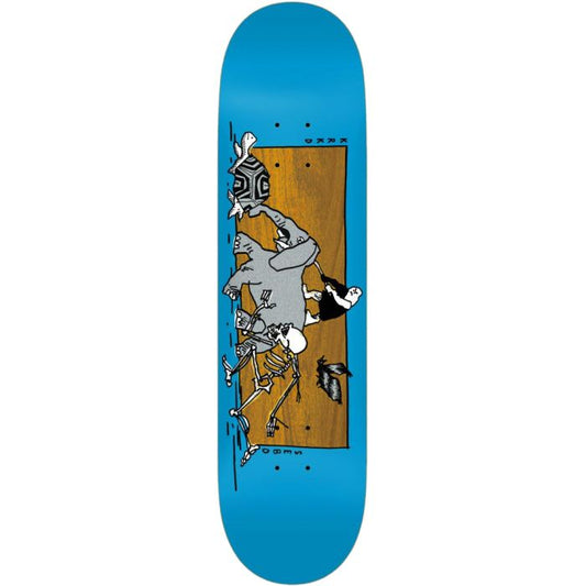 Krooked Sebo Marathon Skateboard Deck - 8.06″ Blue/Multi - Bow Shock Marketplace