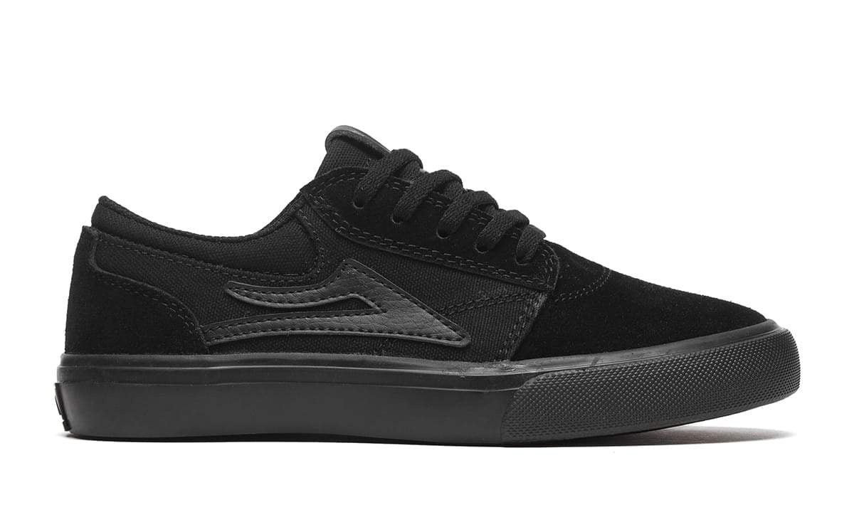 Lakai Shoes Griffin Kids - Black/Black Suede - Bow Shock Marketplace