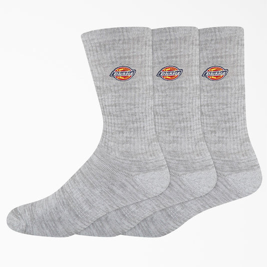 Dickies Embroidered Crew Socks - Gray