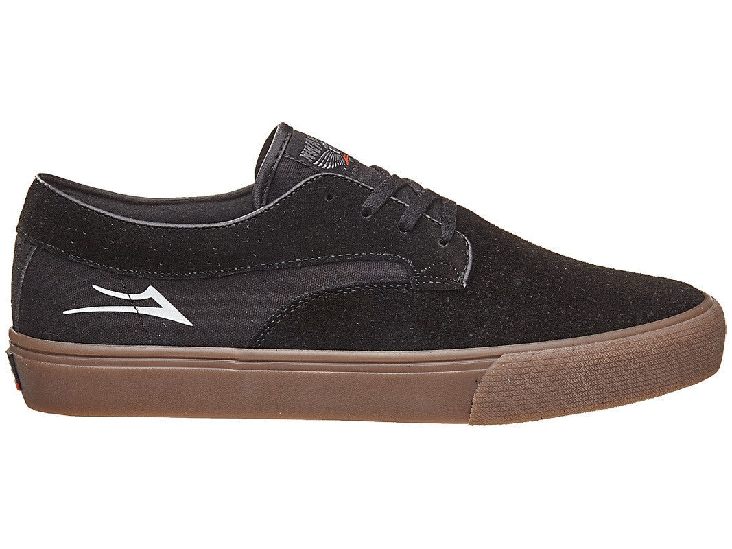 Lakai Shoes Riley Hawk - Black/Gum Suede - Bow Shock Marketplace