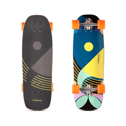 Loaded Ballona Willy Longboard Complete - Bright Blue/Yellow - Bow Shock Marketplace