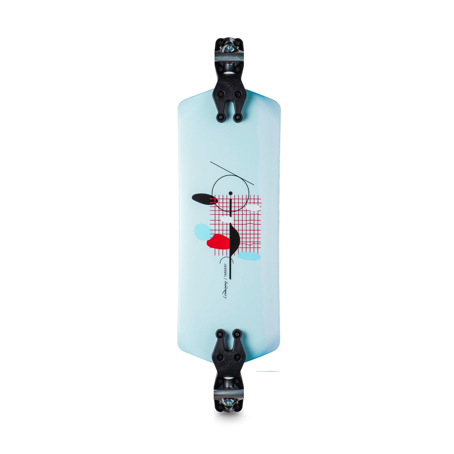 Loaded Tangent Longboard Deck with Bracket - Bow Shock Marketplace