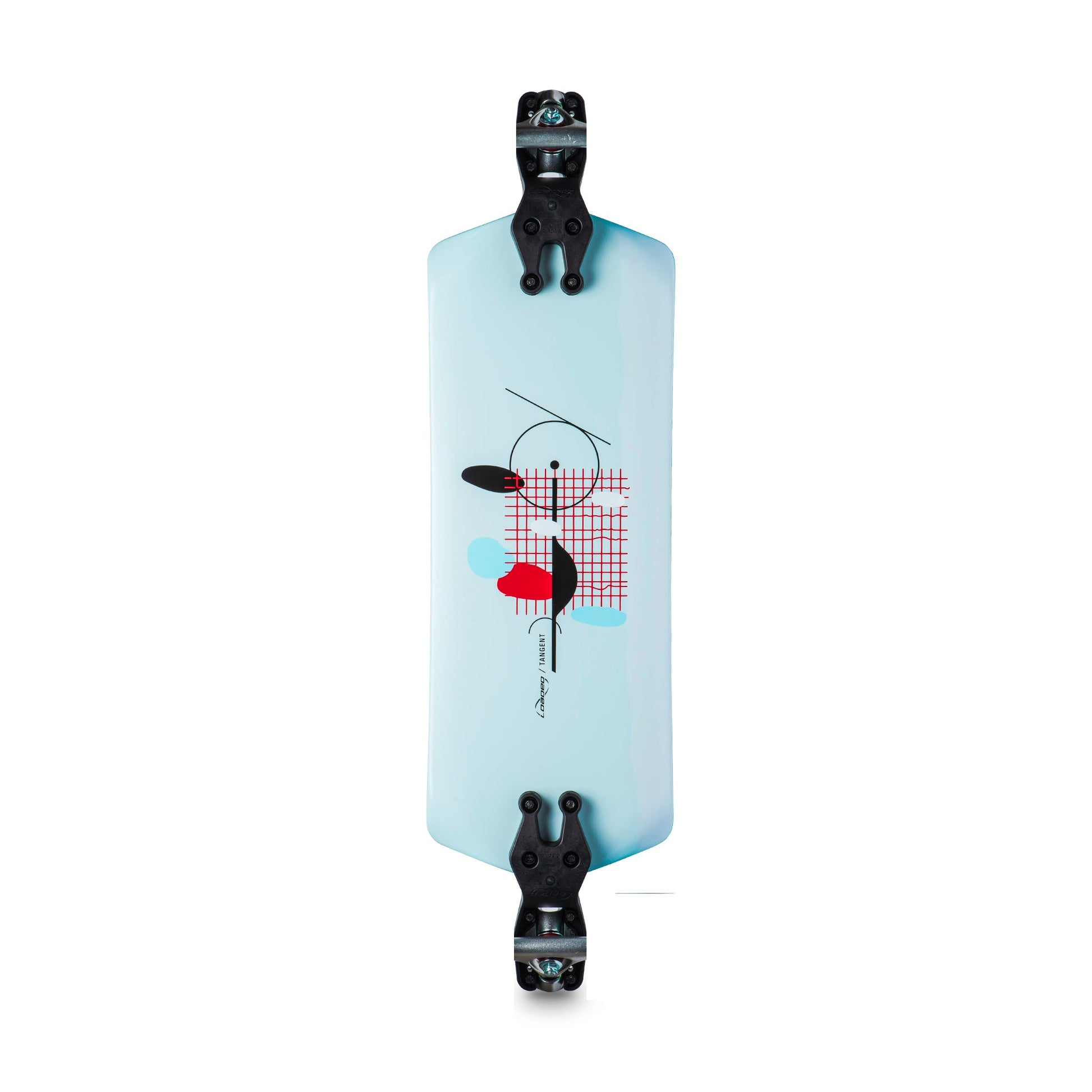 Loaded Tangent Longboard Deck with Bracket - Bow Shock Marketplace